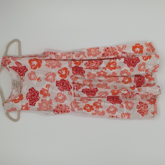 Loft Women's Floral Dress Size Small Bright Floral Sleeveless Lightweight‎ Beach - Picture 1 of 13